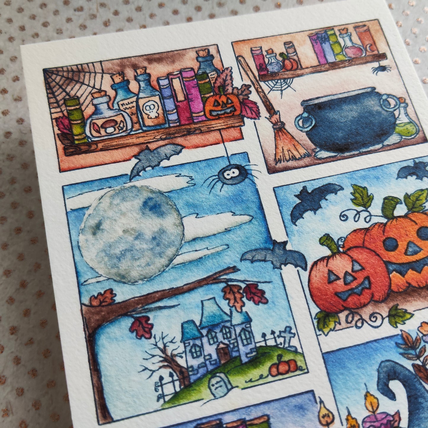 Carte Halloween – Moodboard d’Octobre Magique