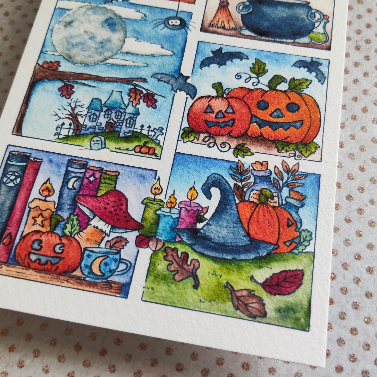 Carte Halloween – Moodboard d’Octobre Magique
