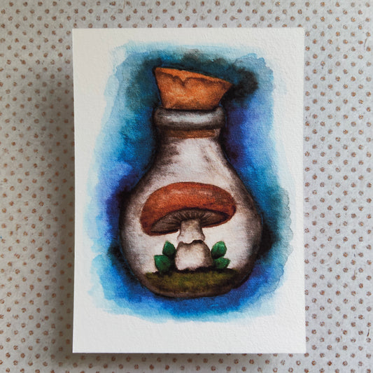 Carte Fiole Magique – Potion et Champignon