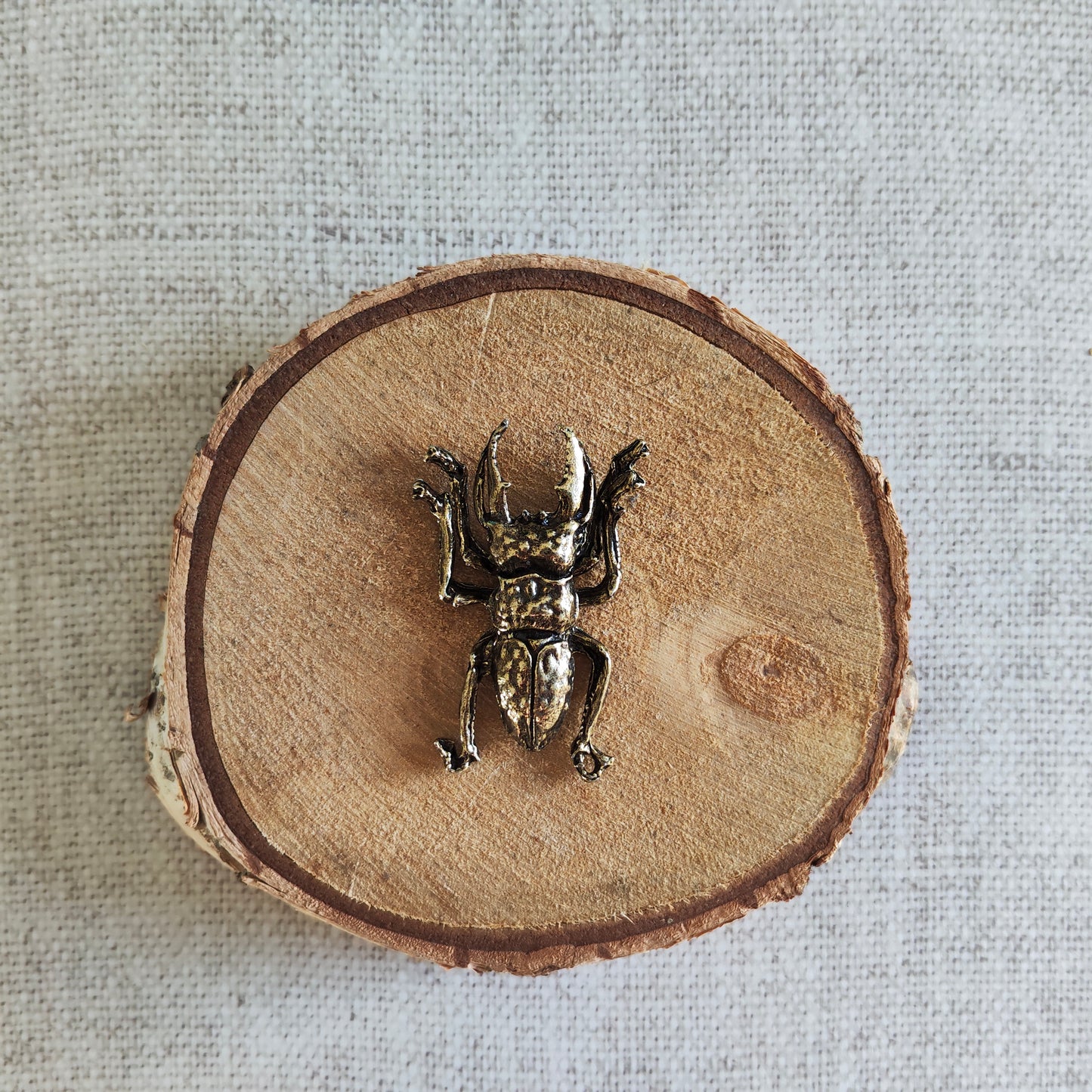 Scarabée insecte Animal Figurine Laiton