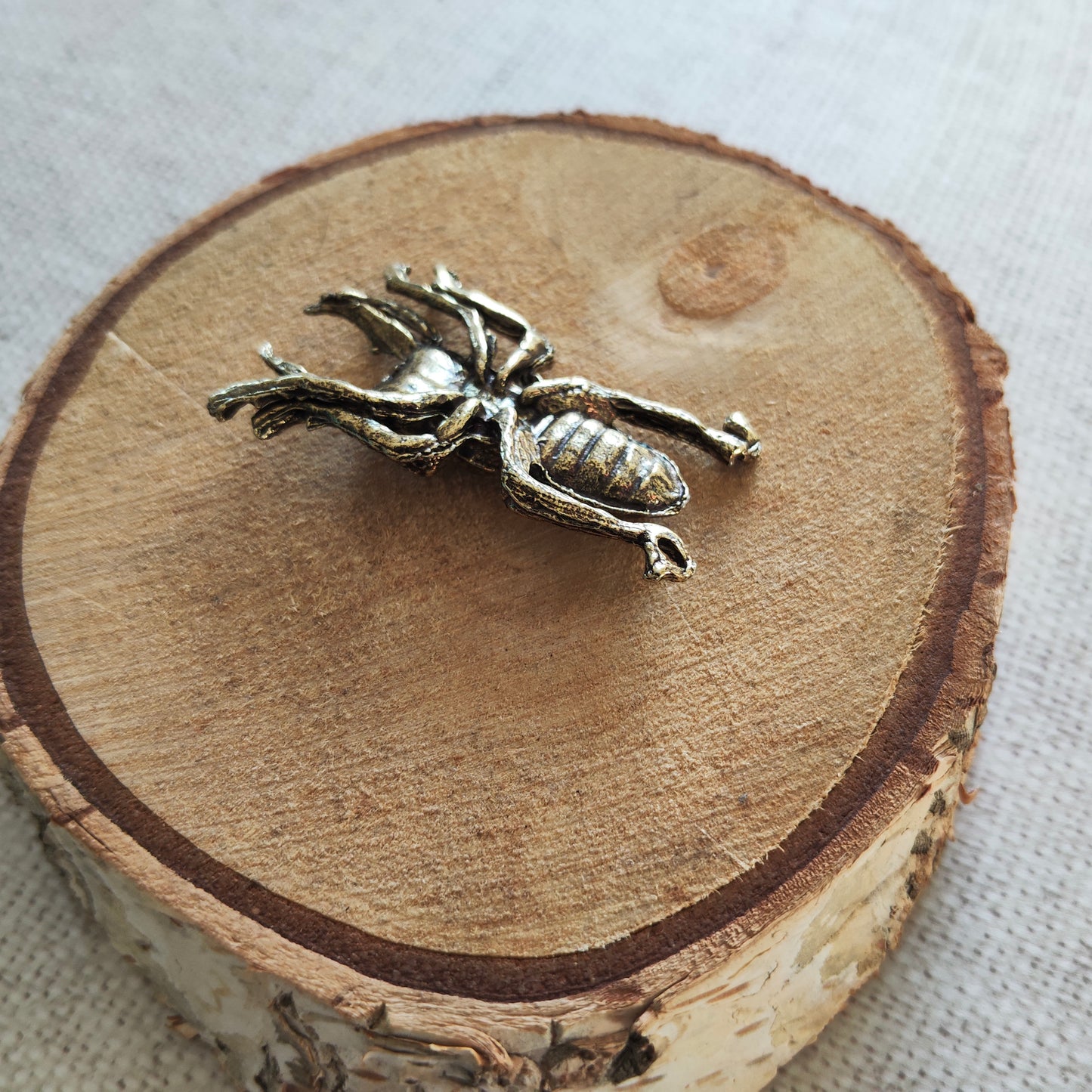 Scarabée insecte Animal Figurine Laiton