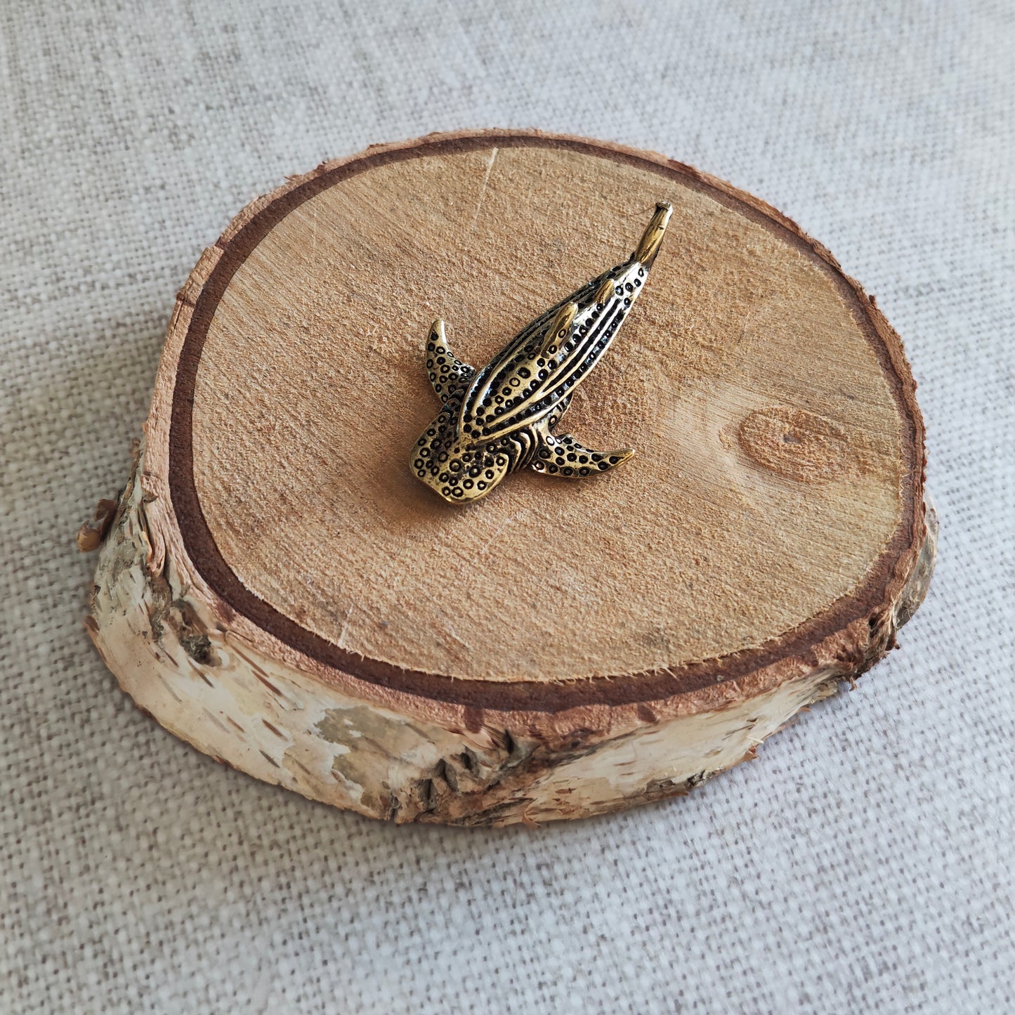 Requin Baleine Animal Marin Figurine Laiton