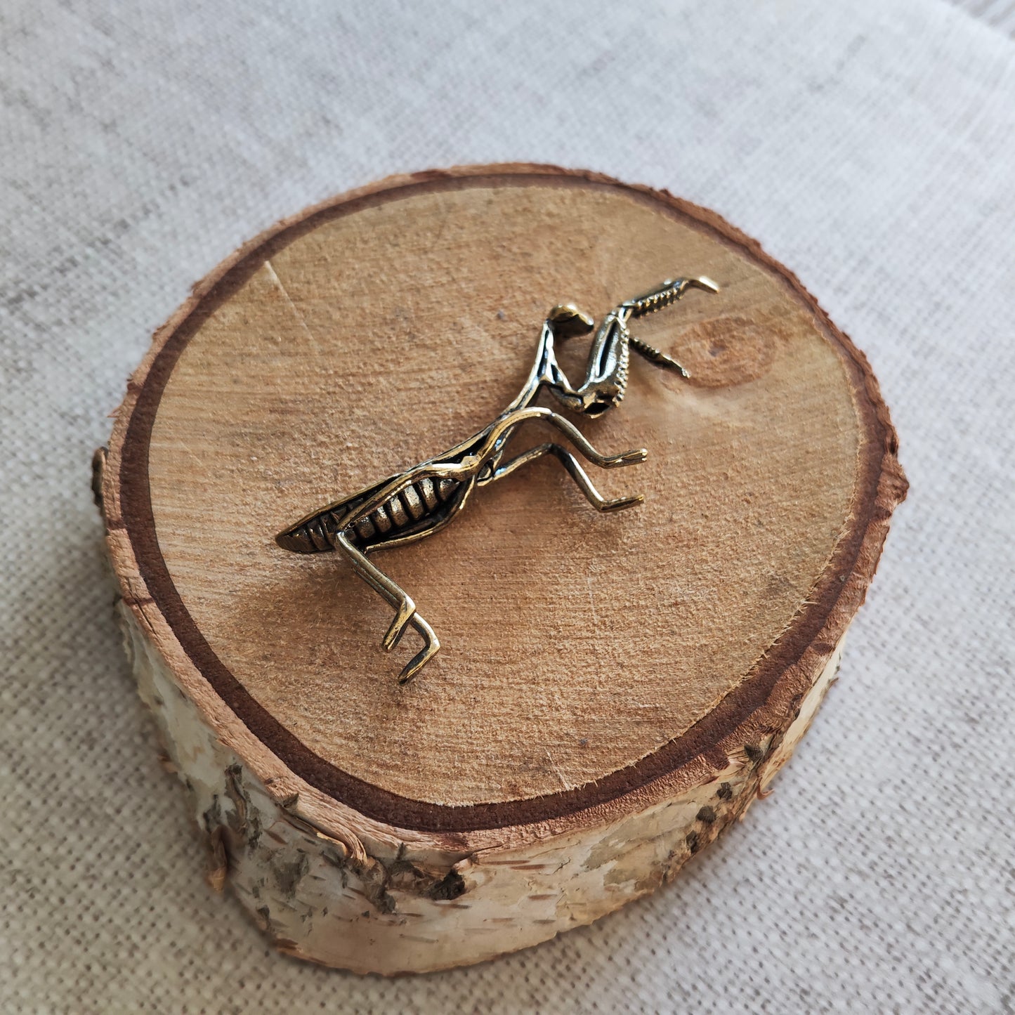 Mante Religieuse Insecte Animal Figurine Laiton