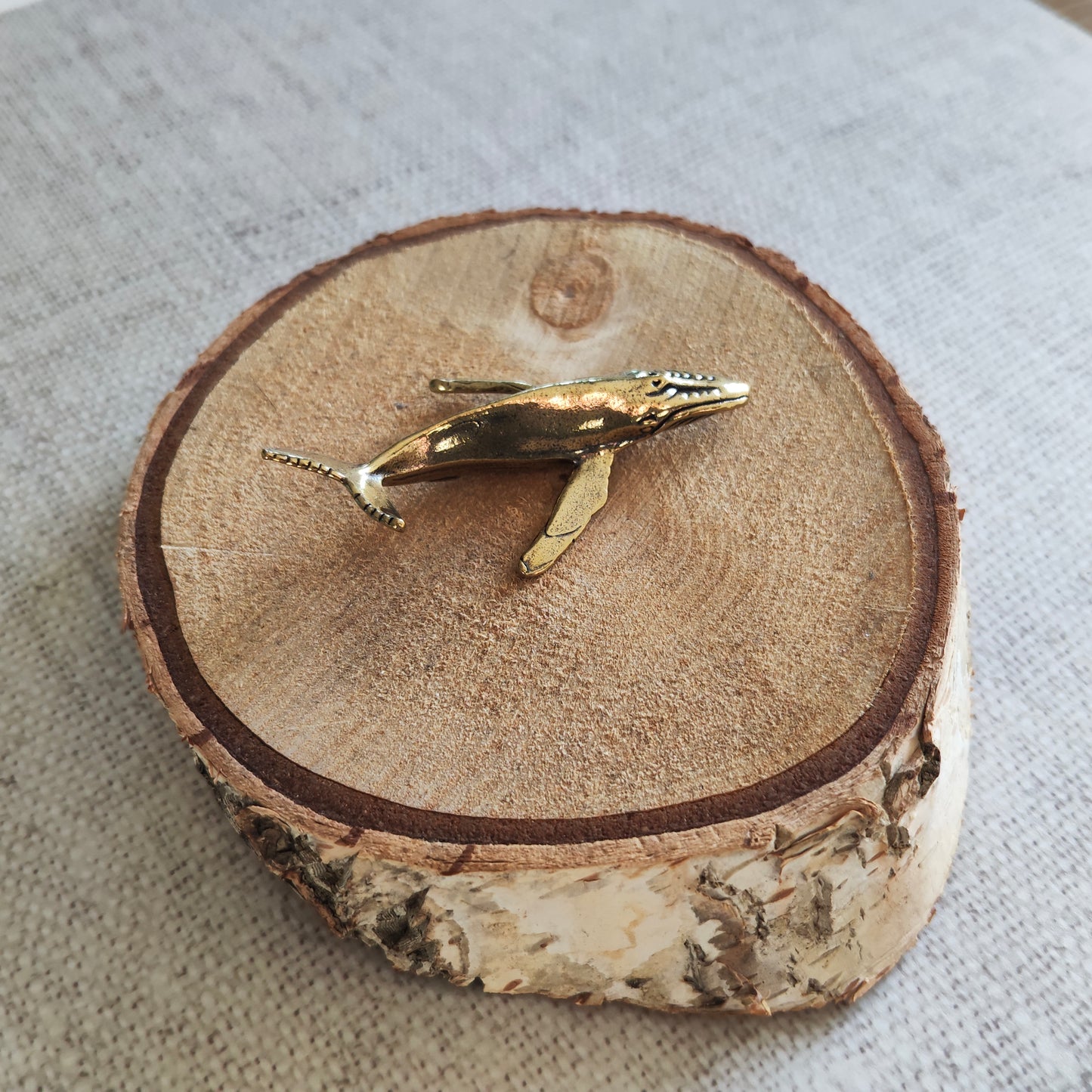 Baleine Cétacé Animal Marin Figurine Laiton
