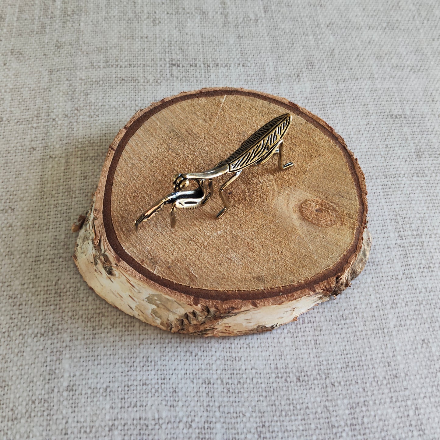 Mante Religieuse Insecte Animal Figurine Laiton