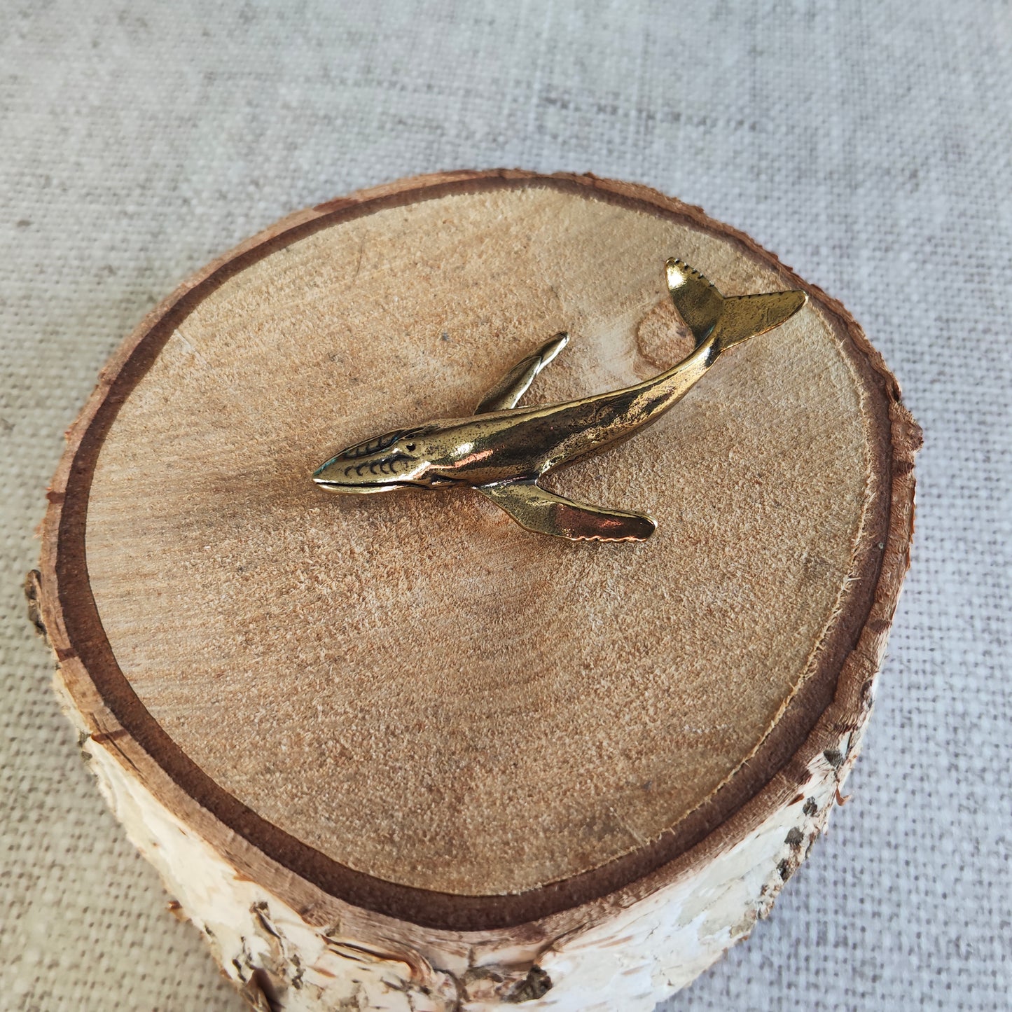 Baleine Cétacé Animal Marin Figurine Laiton