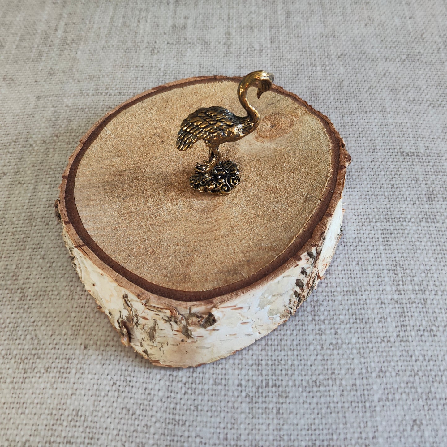 Grue Oiseau Japon Animal Figurine laiton
