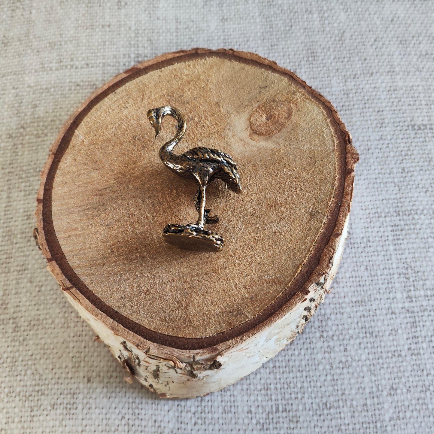 Grue Oiseau Japon Animal Figurine laiton