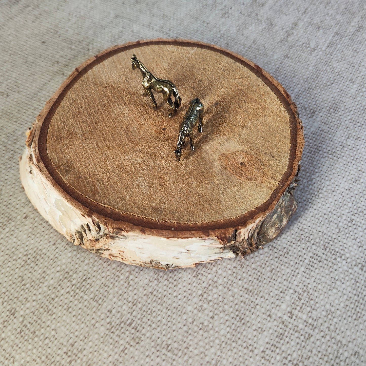 2 Chevaux Animal équidé Figurine Laiton