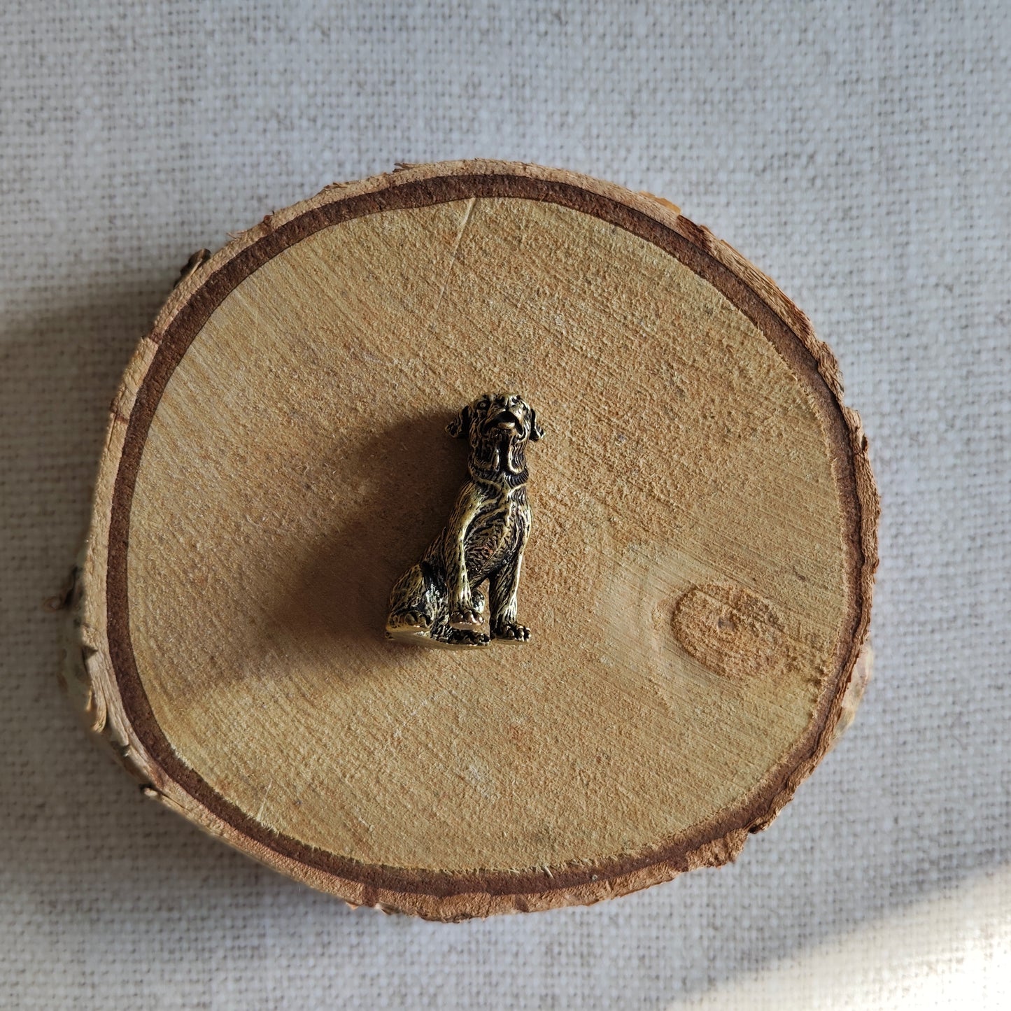 Chien Labrador figurine animal canin laiton