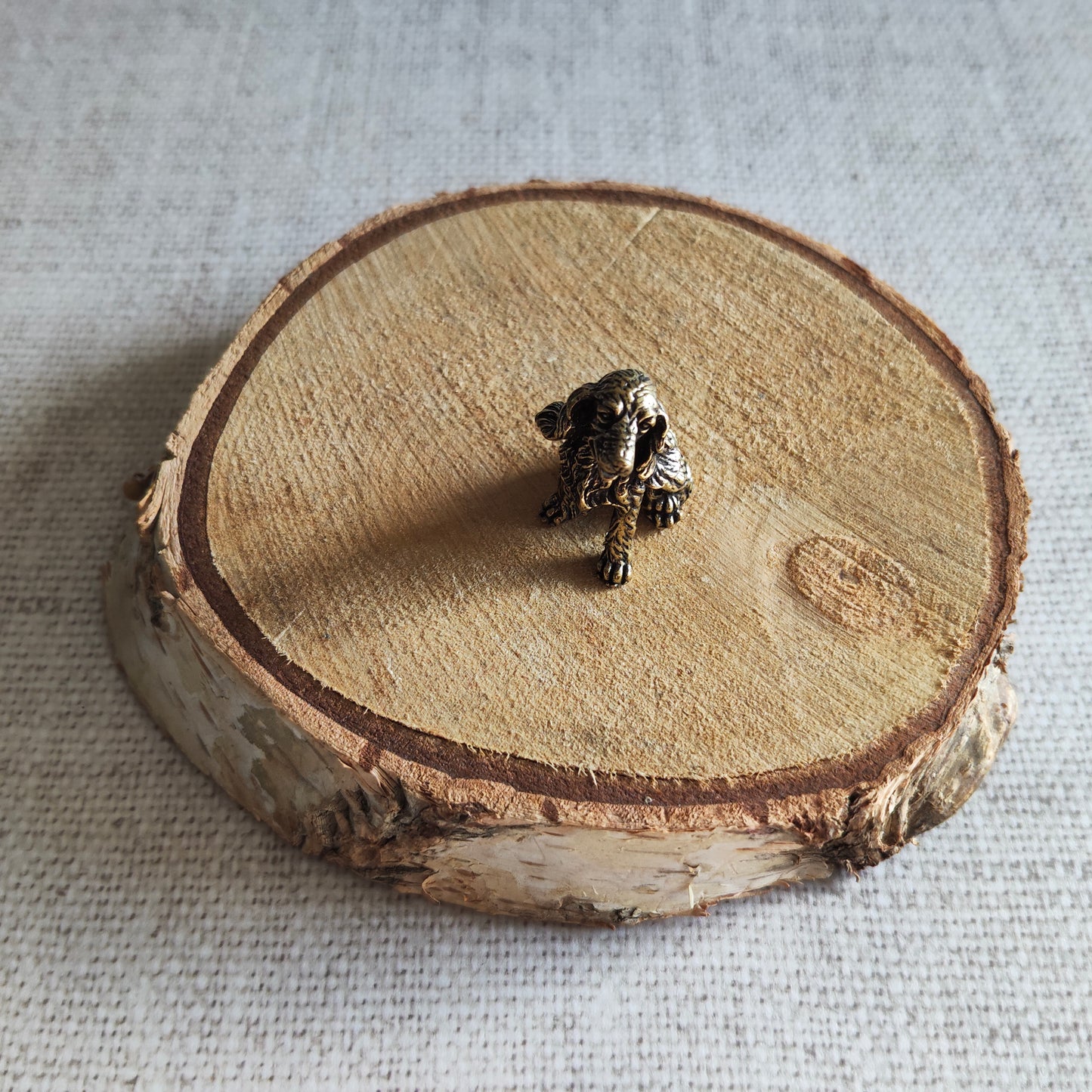 Chien Cocker Spaniel figurine animal canin laiton