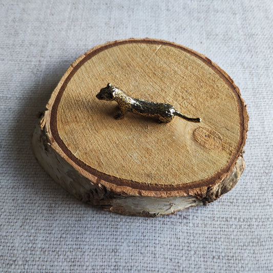 Figurine Furet laiton miniature