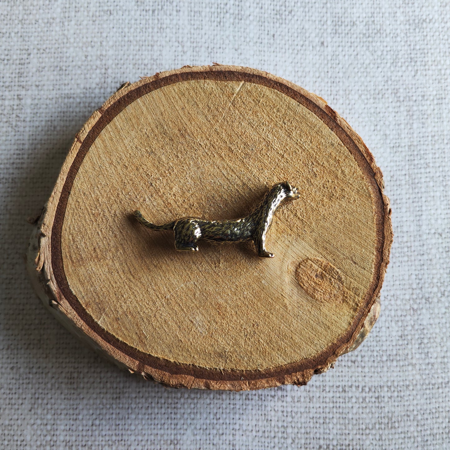 Figurine Furet laiton miniature