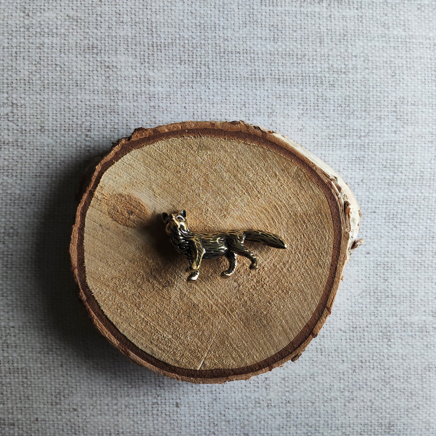 Renard Animal Forêt Figurine Laiton