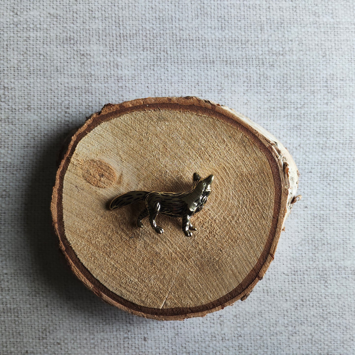 Renard Animal Forêt Figurine Laiton