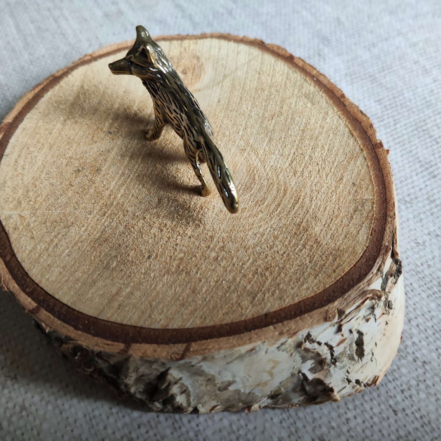 Renard Animal Forêt Figurine Laiton