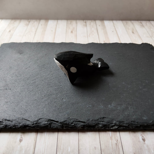 Orque animal marin cétacé figurine bois