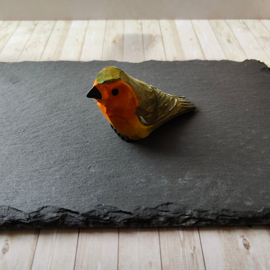 Rouge-Gorge oiseau animal figurine bois