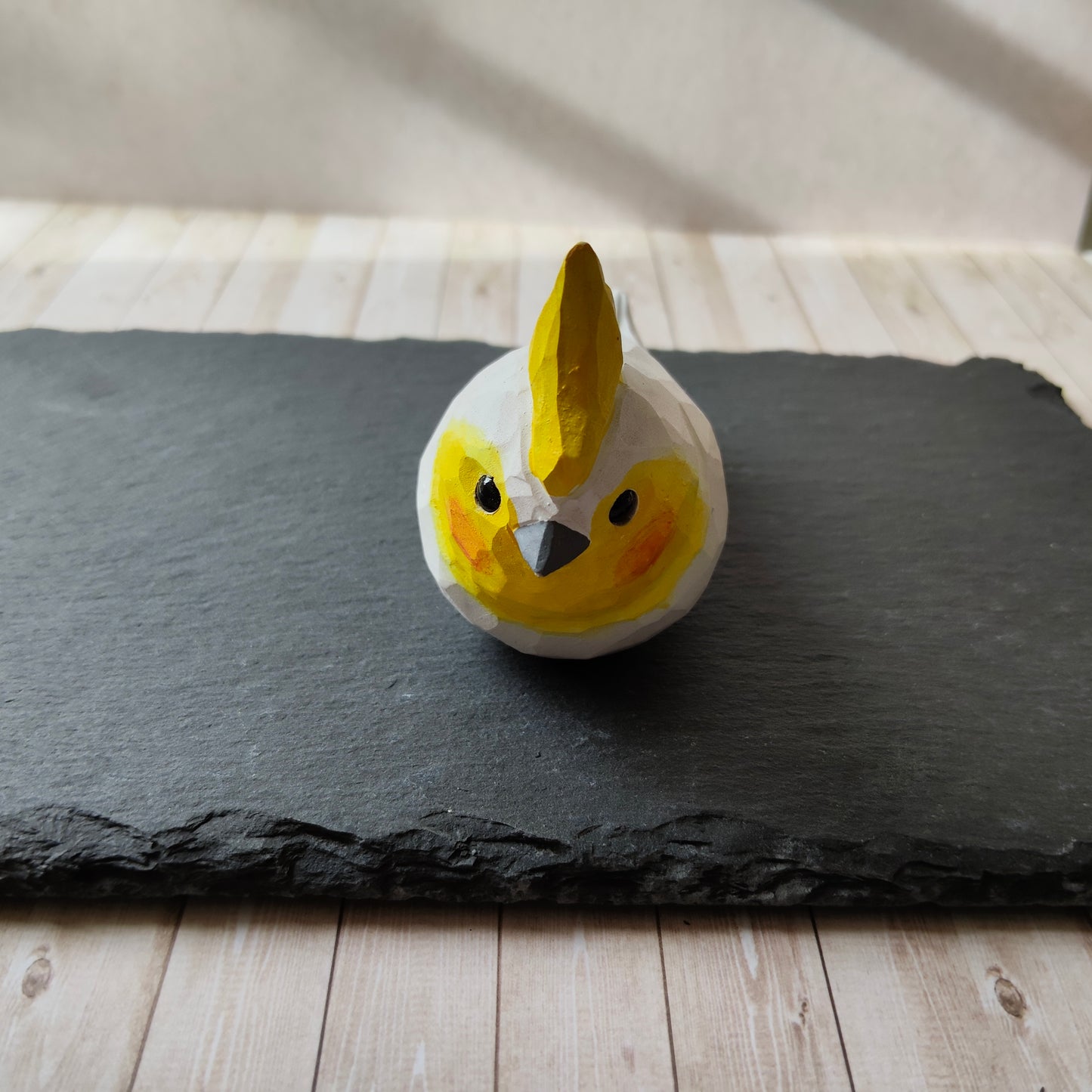Cacatoès perroquet oiseau animal figurine bois