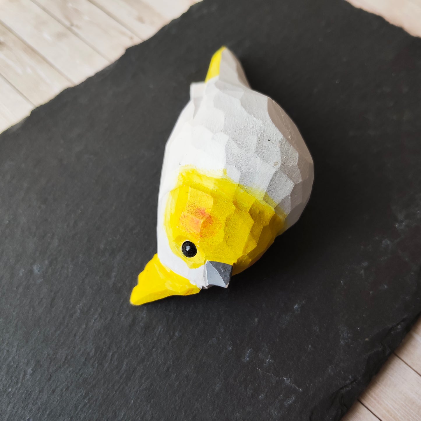 Cacatoès perroquet oiseau animal figurine bois
