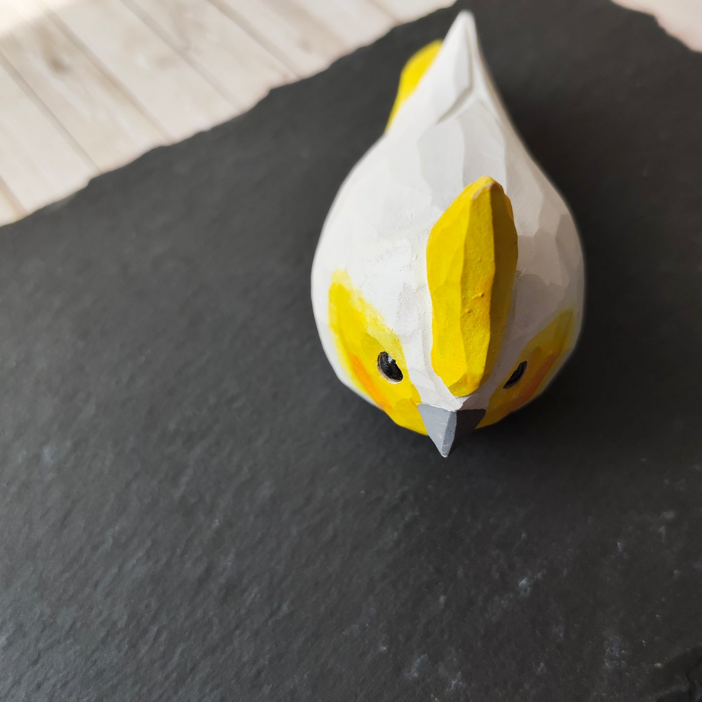 Cacatoès perroquet oiseau animal figurine bois