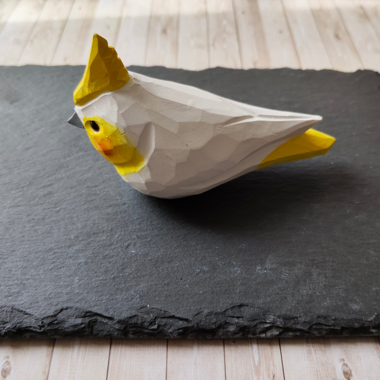 Cacatoès perroquet oiseau animal figurine bois