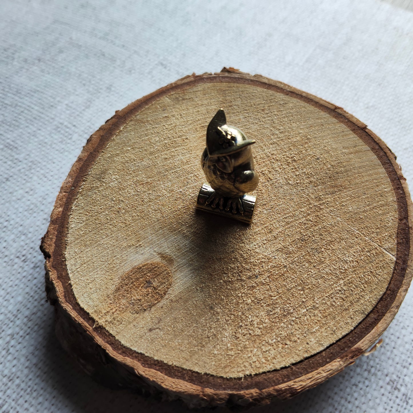 Hibou oiseau figurine rapace animal laiton