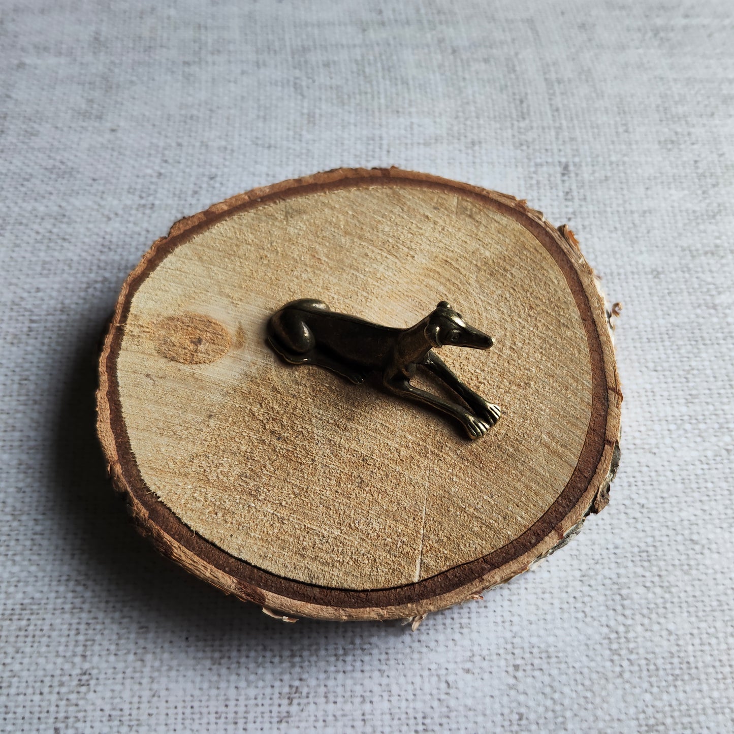 Chien Lévrier figurine animal laiton