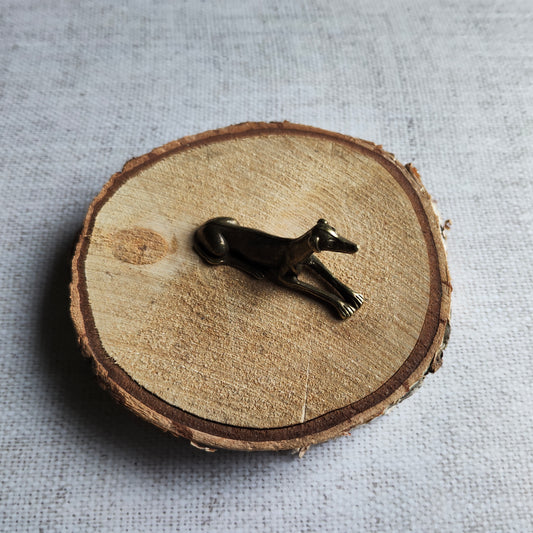 Chien Lévrier figurine animal laiton