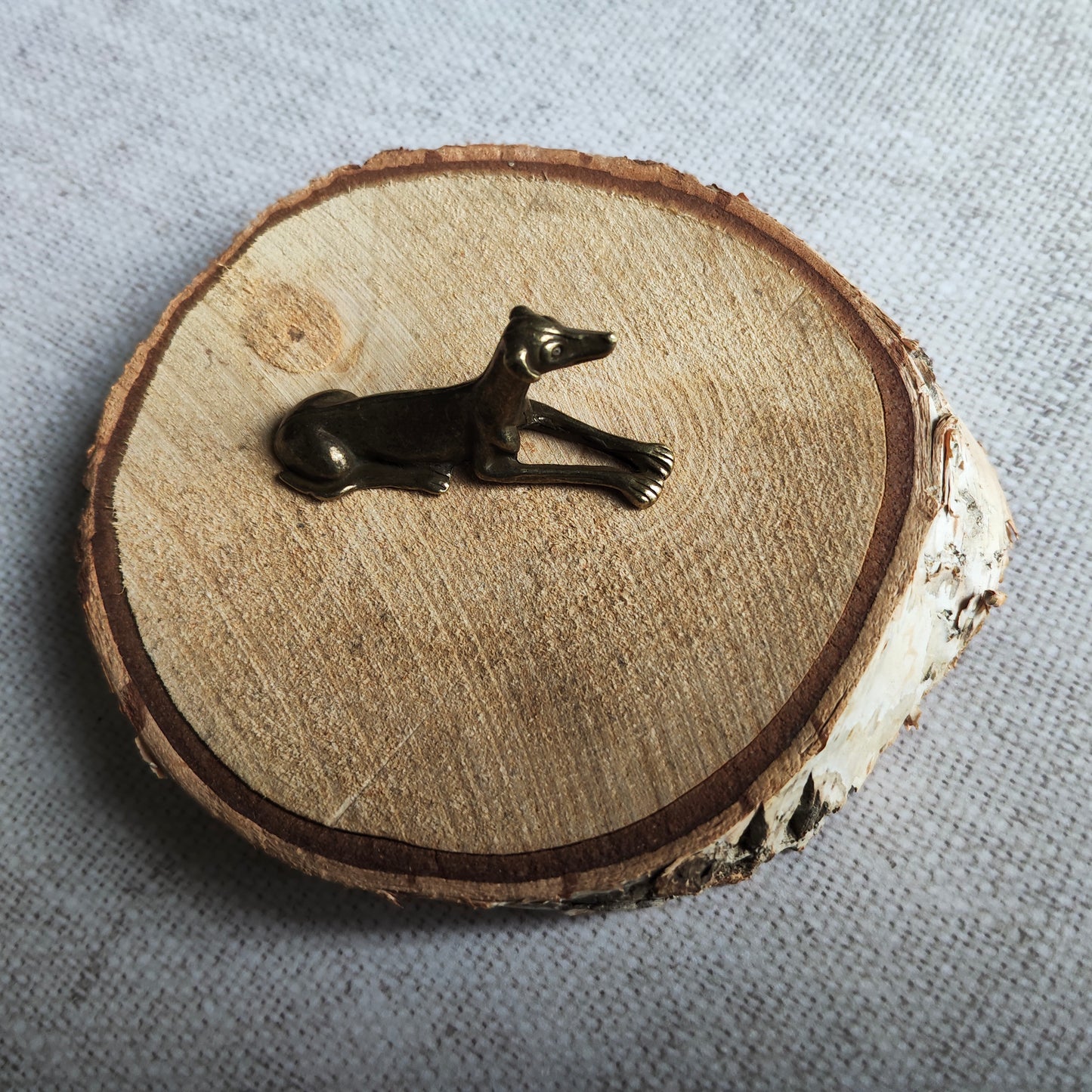 Chien Lévrier figurine animal laiton