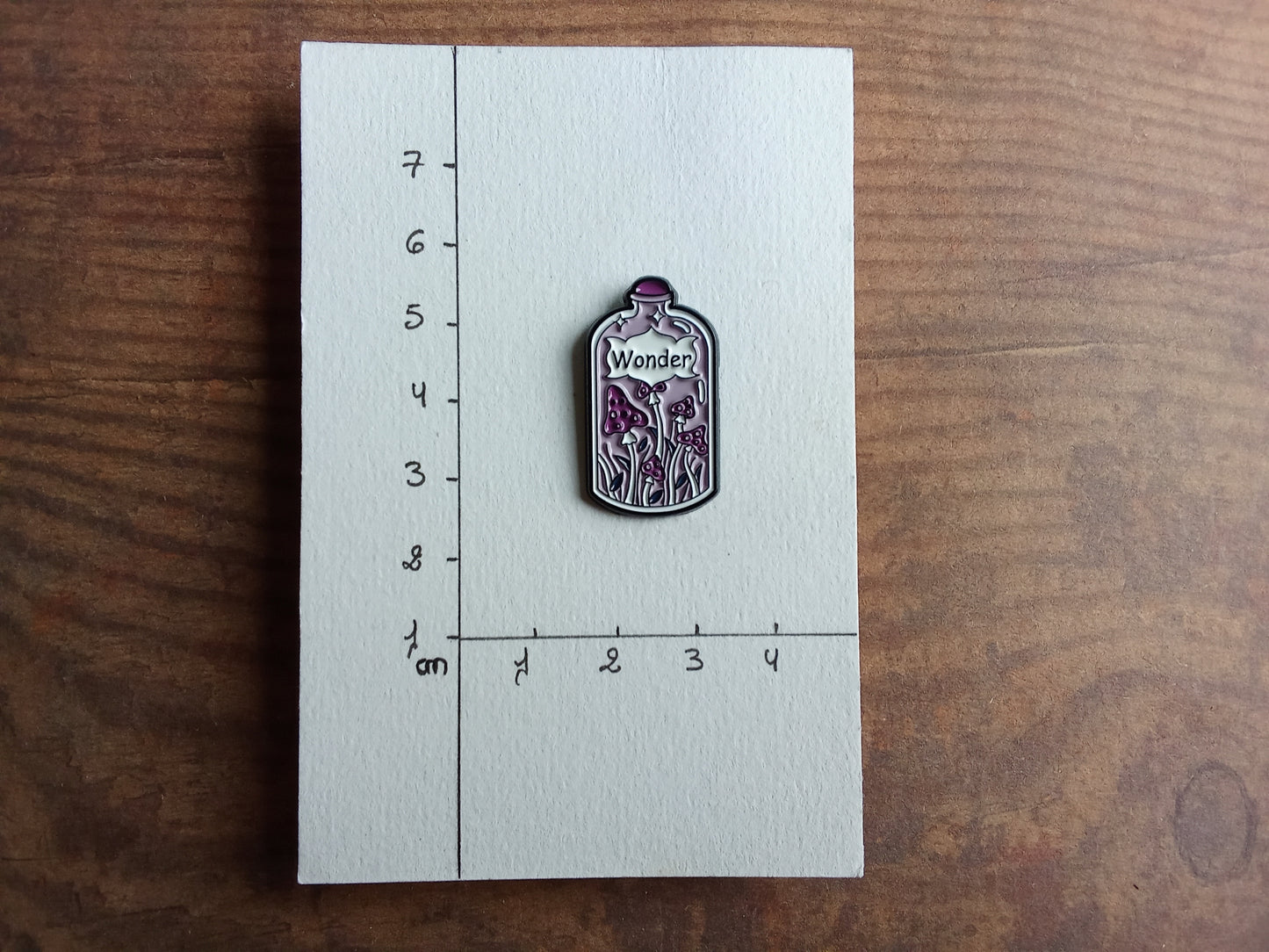 Pin's Fiole Bouteille violet Champignon magie