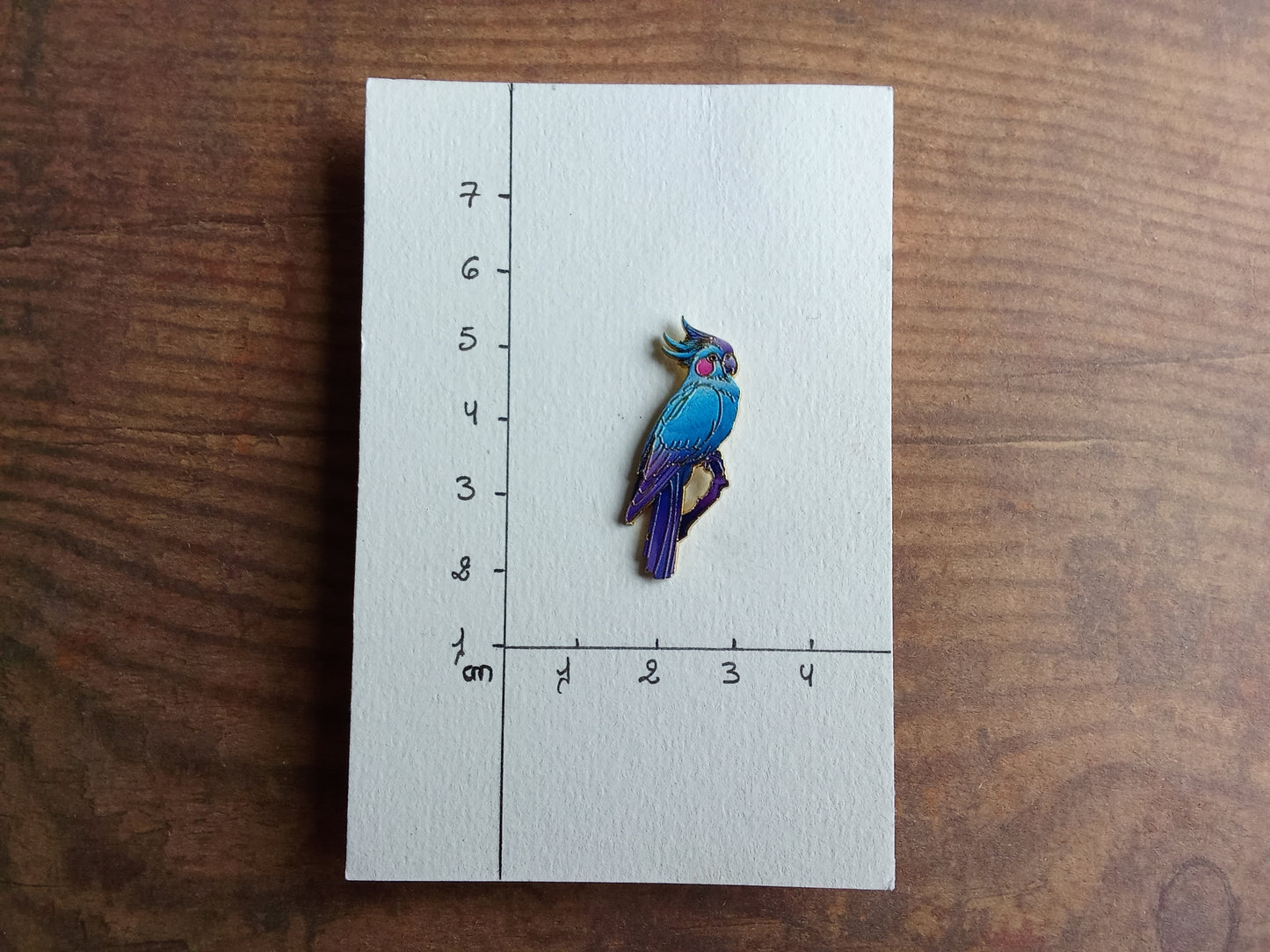 Pin's Perroquet Oiseau tropicale Animal Bleu