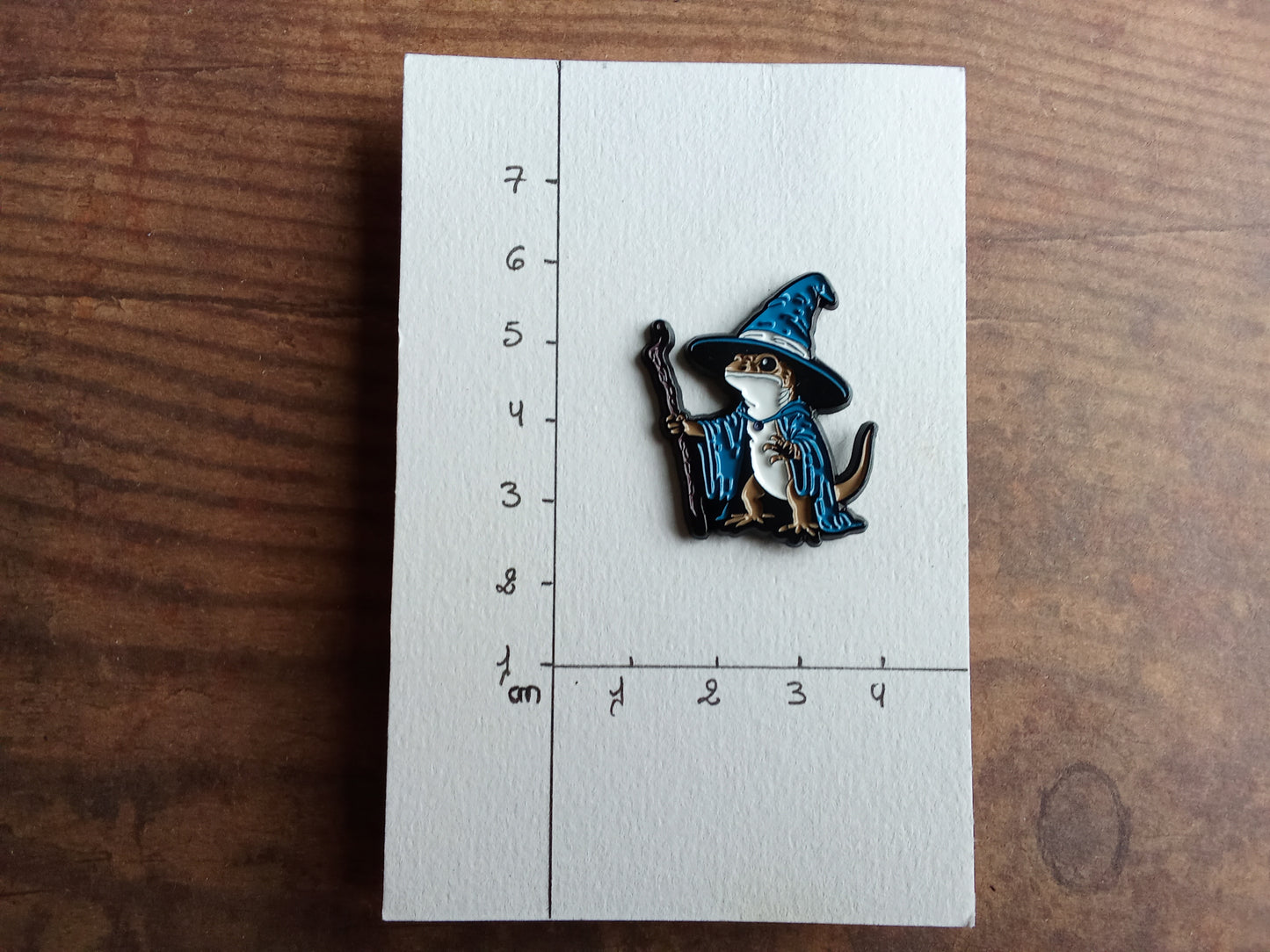 Pin's Lézard reptile magicien sorcier bleu