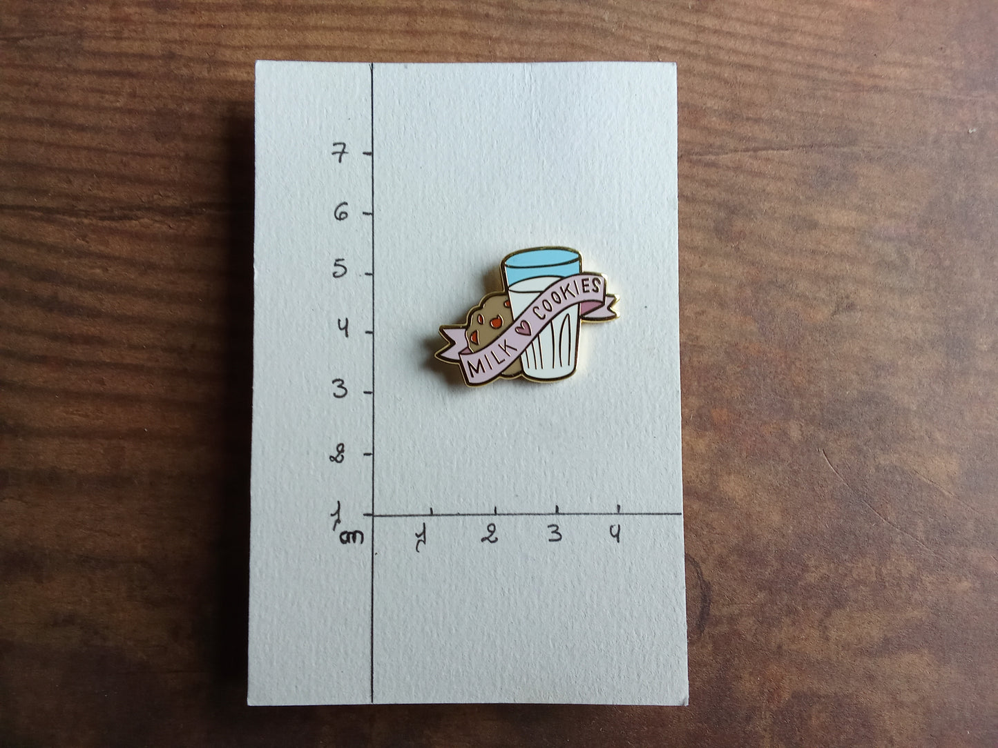 Pin's Verre Lait et Cookie