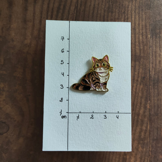 Pin's Chat roux tigré Animal Chaton félin