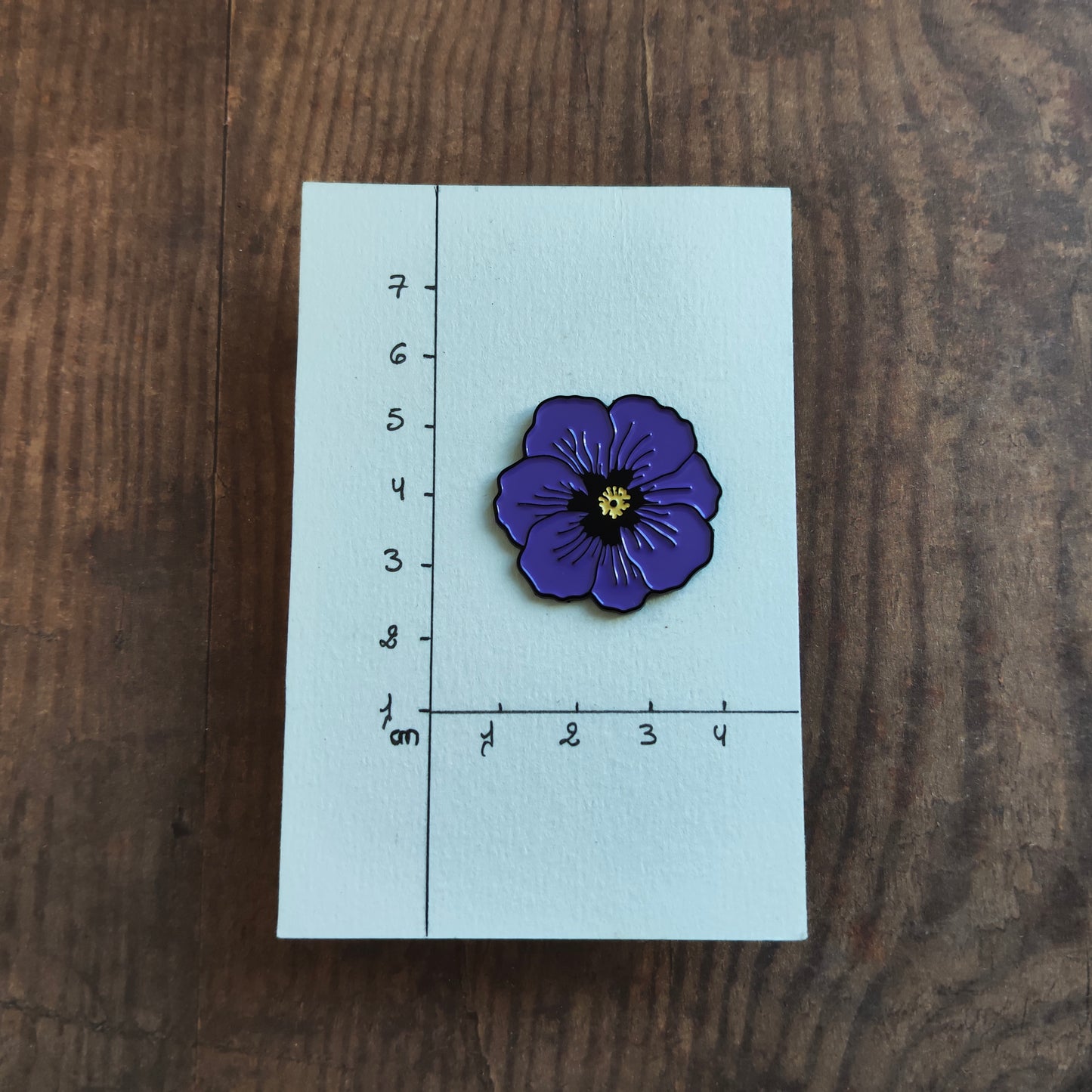 Pin's Violet Fleur de Coquelicot