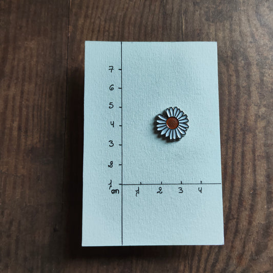 Pin's Mini Bouton de Marguerite Nature Floral