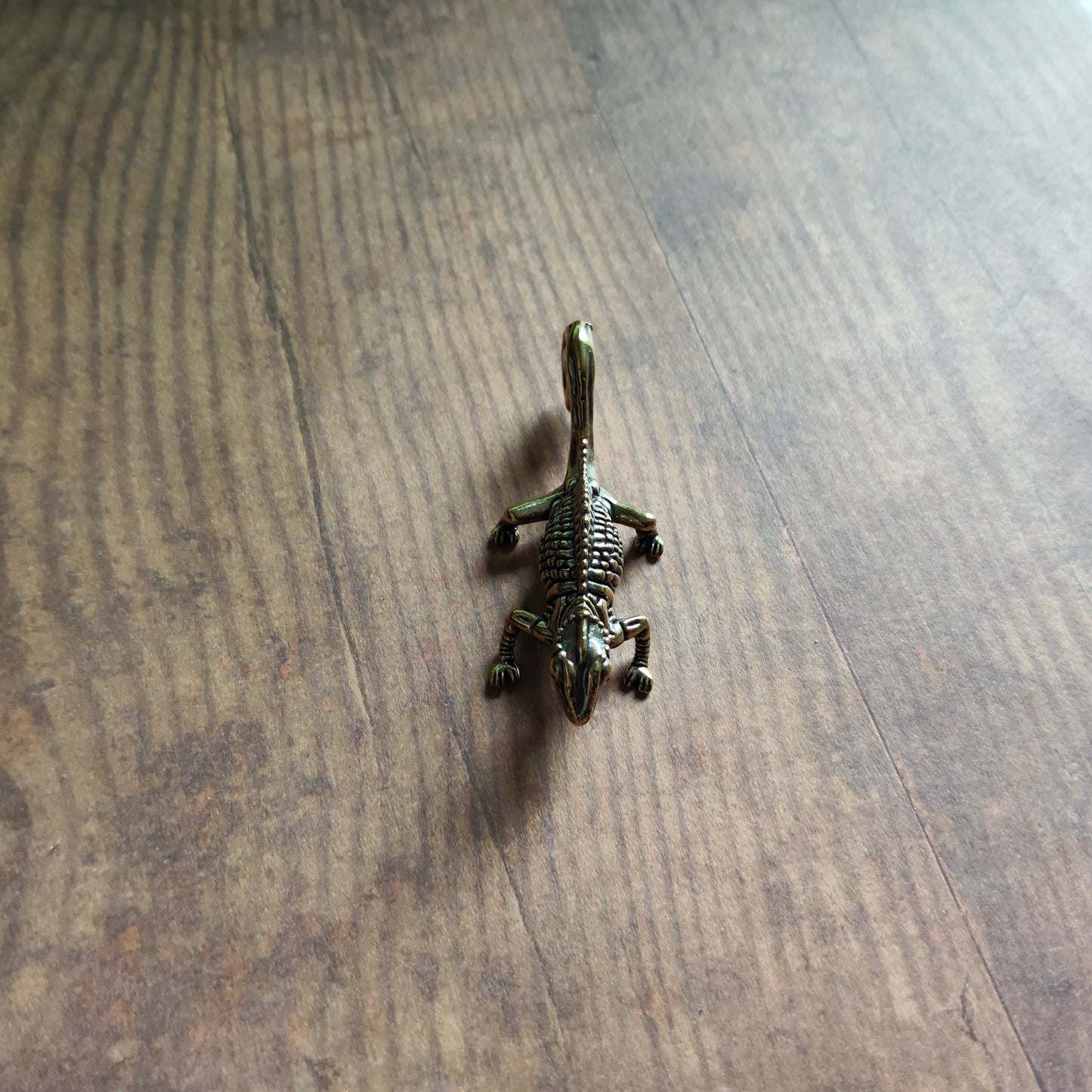Figurine Iguane Reptile Animal Laiton miniature