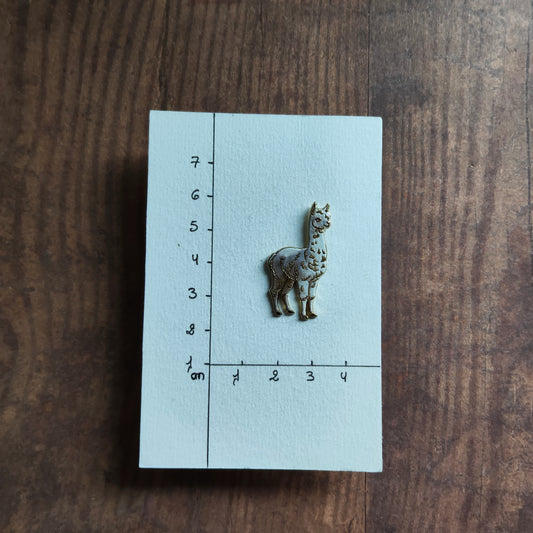 Pin's Lama Blanc Animal
