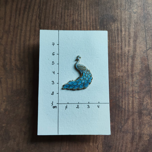 Pin's Paon oiseau Bleu Animal