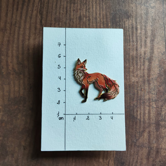 Pin's Renard Animal Forêt Roux