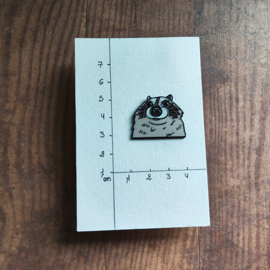 Pin's Raton Laveur Mignon Animal Gris