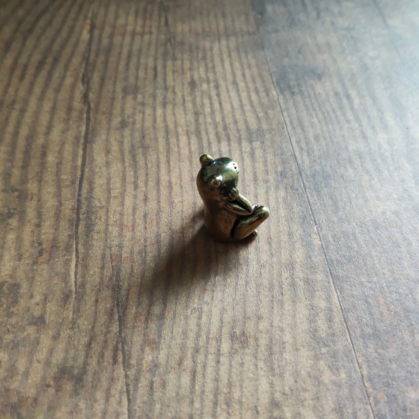 Figurine Grenouille assise animal laiton