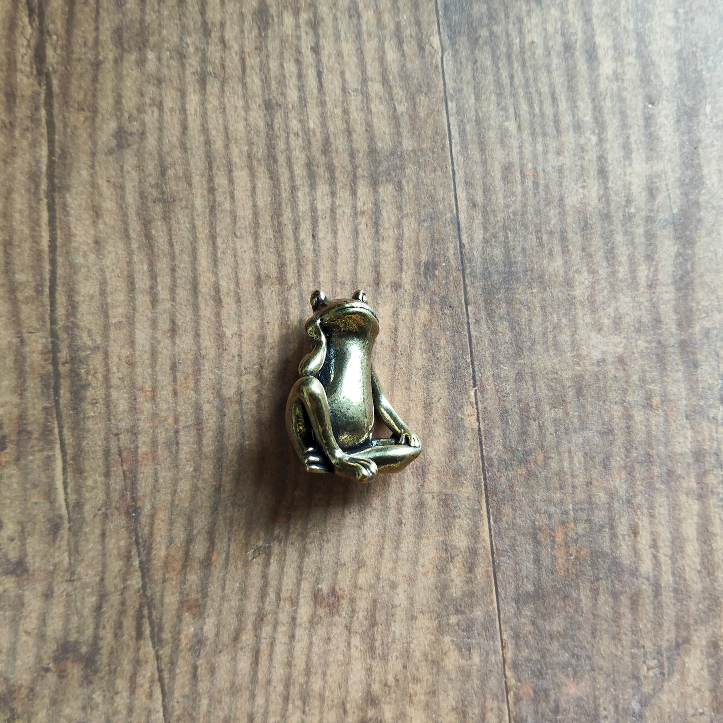 Figurine Grenouille assise animal laiton