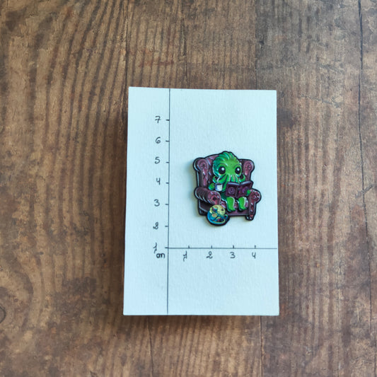 Pin's Fauteuil Pieuvre vert animal