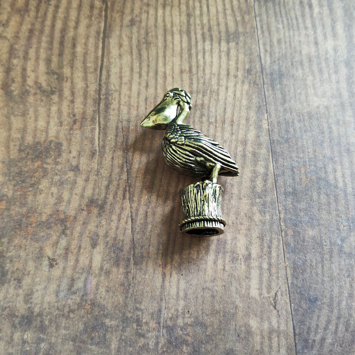 Figurine Pélican grand oiseau animal laiton