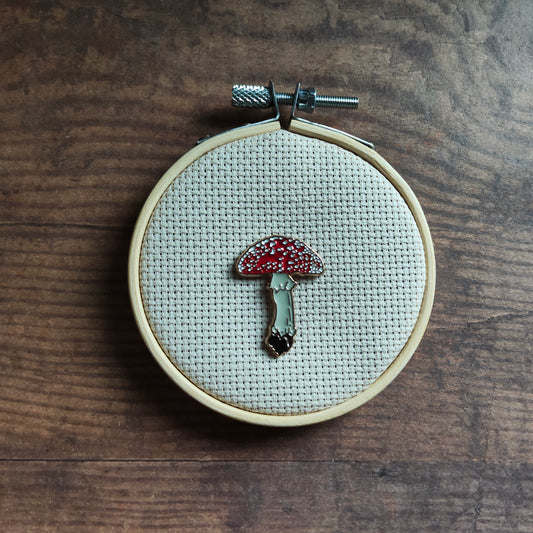 Pin's Champignon Amanite Rouge blanc