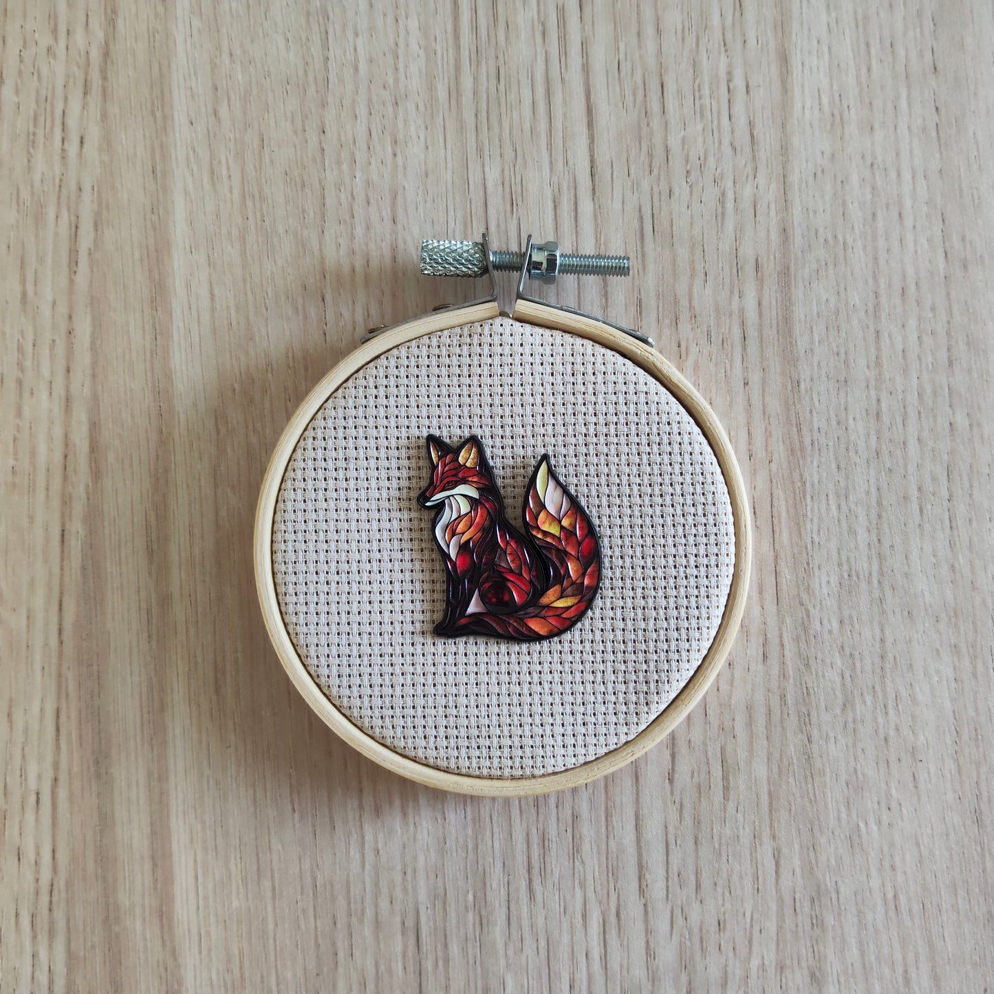 Pin's Renard Animal Nuance Orange Effet