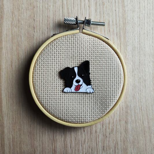 Pin's Border collie chien race animal canin mignon