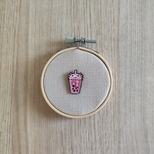 Pin's Axolotl Animal Rose Boisson Cute